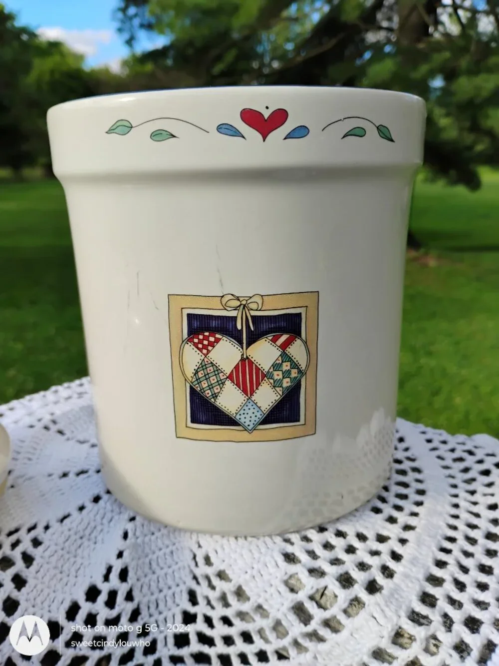 Certified International stoneware canister